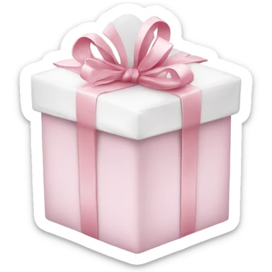 Light pink Christmas gifts under a white Christmas tree  sticker