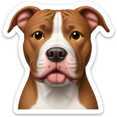 Pitbull rednose  sticker