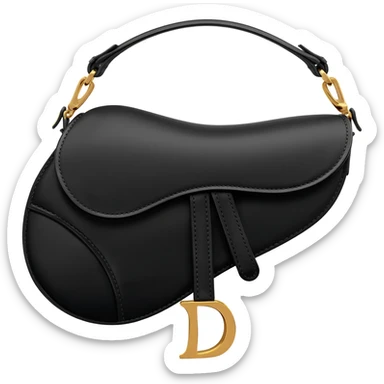 dior black saddle bag sticker