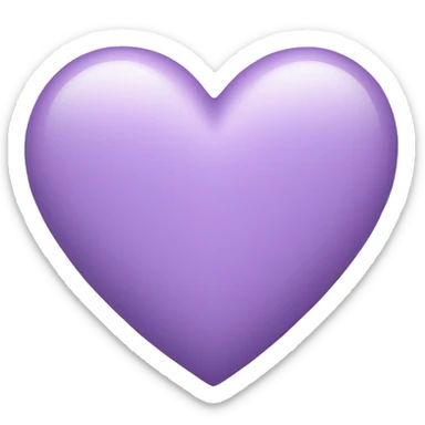 light purple heart sticker