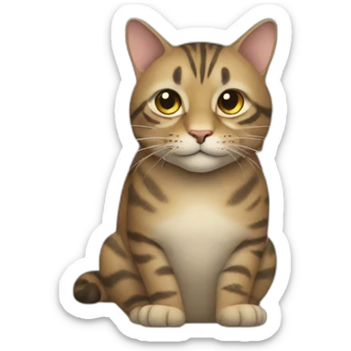Un gros chat sticker