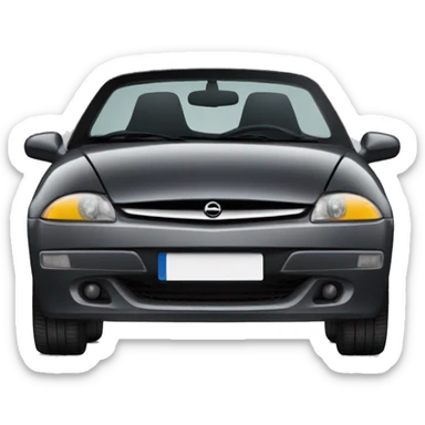 Black Opel Tigra cabrio sticker