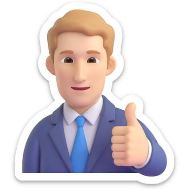 Bobby Fischer giving a thumbs up sticker