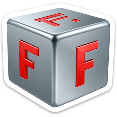 cube with F11# letters on it sticker