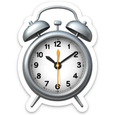 Alarm clock sticker