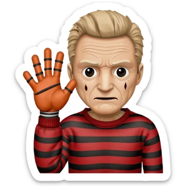 Freddy Krueger  sticker