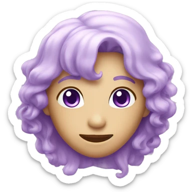 Pretty light Purple Heart  sticker