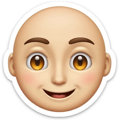 ايموجي مسكر نص عينه اليسار وعينه اليمين مفتوحه على مصرعها والابتسامه ابتسامه محرجه شوي sticker