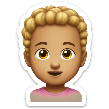 a baby pini heart sticker