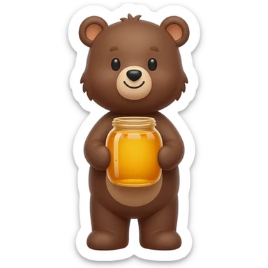 bear with honey sticker