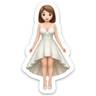 naked woman, posing, legs spread, big breasts sticker