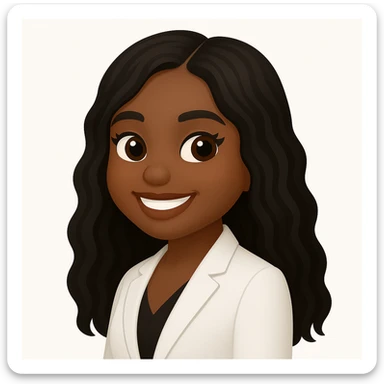 turn the second man in emoji style of the 1st image, match the facial features and match dressing style of the 2nd image, she is wearing white suit side pose sticker
