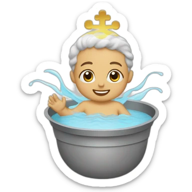 Baptism sticker