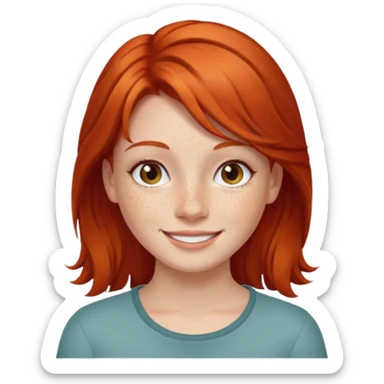 Garota ruiva sticker