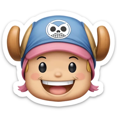 Chopper from One piece happy sticker