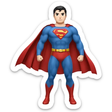 Superman full body emoji sticker