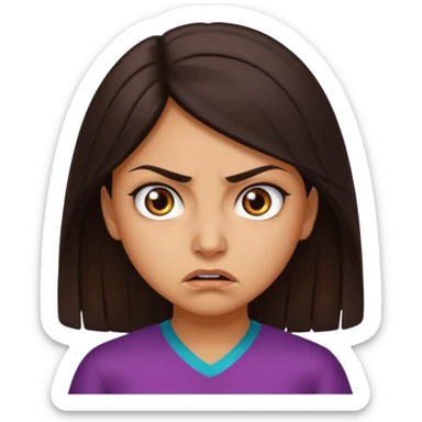 Azerbaijanian girl is angry  sticker