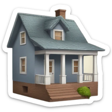 house with foundation sticker