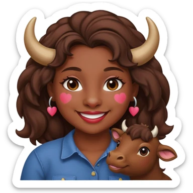 Tauros girl in love sticker