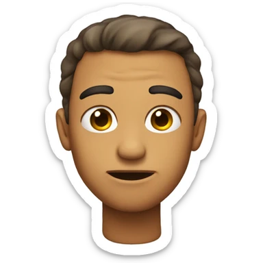 Emoji side eyeing awkwardly sticker