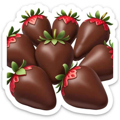 chocolate covered strawberries sticker