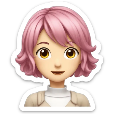 Anime fille jolie sticker