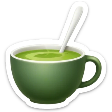 matcha cup sticker