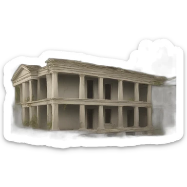 Wedding of the Building is Abandoned and Ruins sticker