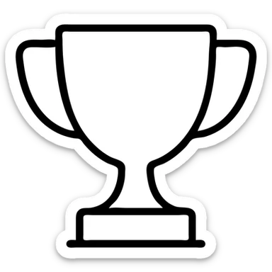 A trophy sticker