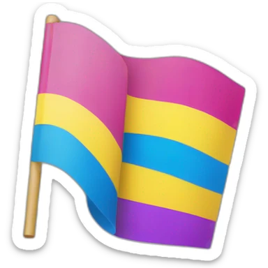 pansexual lgbt flag sticker