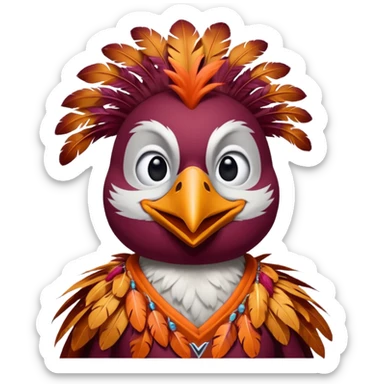virginia tech mascot sticker