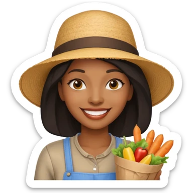 Street Food Shopper black woman  sticker
