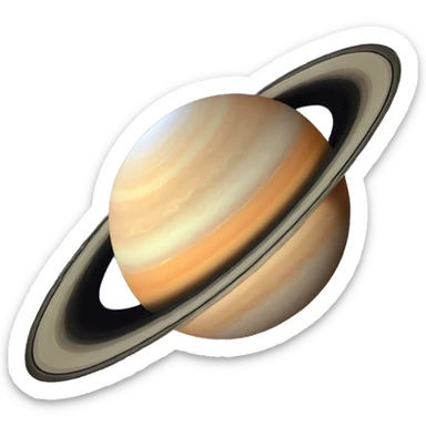 Saturn planet sticker