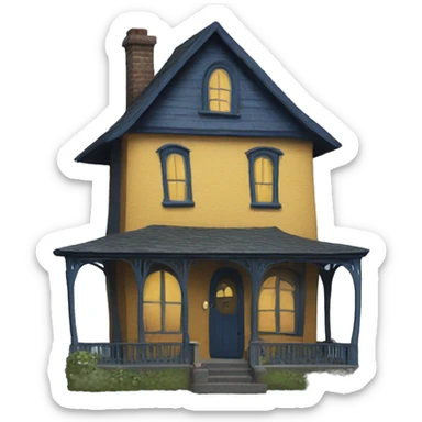 coraline house sticker