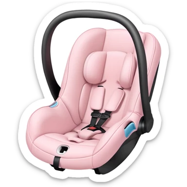 Light pink baby car seat  sticker