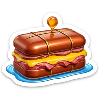  SPAM meat jeff koons style french landscape bouncy   sticker