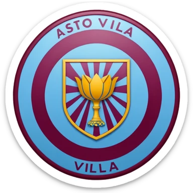 Aston Villa badge  sticker