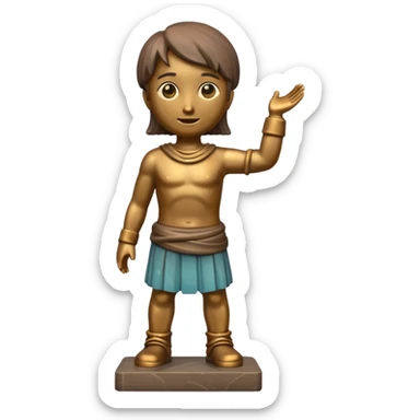 You are creating 4 in one image, make ONE bronze one  sticker