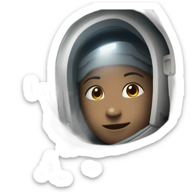 astronaute qui regarde les étoiles sticker