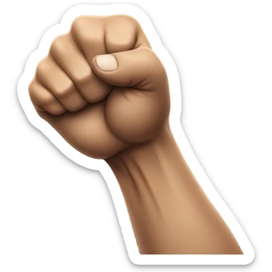 Emoji arm reaching aggressively sticker