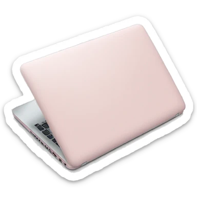 Light pink laptop sticker