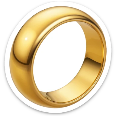 create a golden necklace emoji or bangles or earrings or ring which ever looks visually the most attractive any one or all of them ill choose it should be fully golden sticker