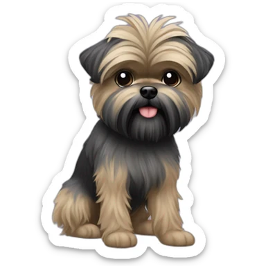 affenpinscher-man sticker