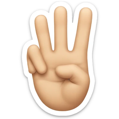 3 fingers  sticker
