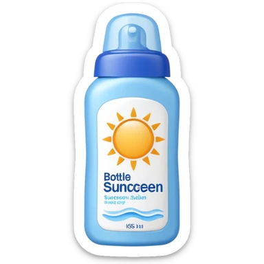 Sunscreen sticker
