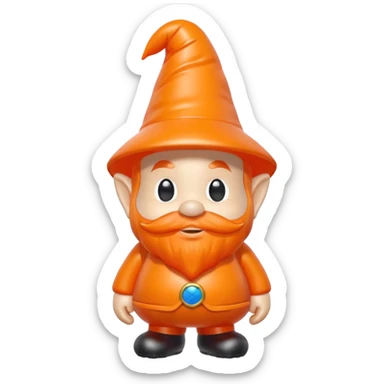   jeff koons halloween gnome inflatable sticker