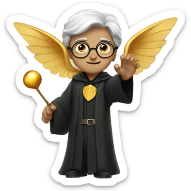 Harry Potter catching the golden snitch sticker