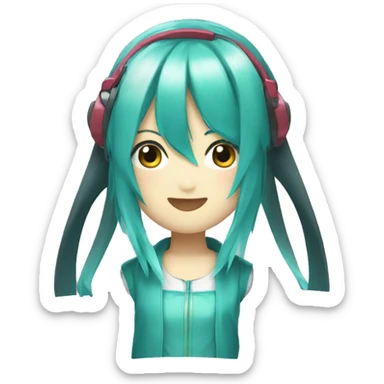 Hatsune miku emoji sticker