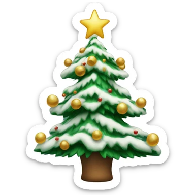 christmas tree sticker