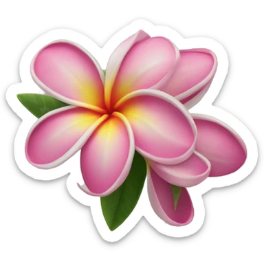 plumeria sticker
